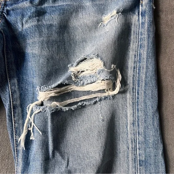 Moussy Distressed Skinny Jeans Light Wash Japanese Denim 27 - Picture 3 of 7